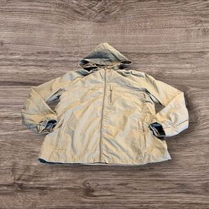 Outdoor Men’s Green Waterproof Breathable Windproof Hooded Jacket Windbreaker